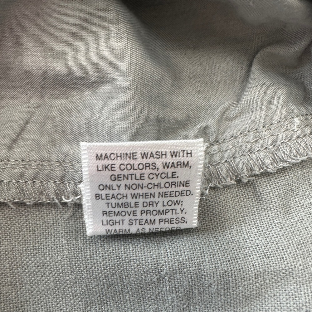Pendleton Linen Blend Wide Leg Pants Trousers Gray Career Casual Women's Size 10 - Picture 11 of 15